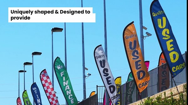 Now Open Sign 15ft Feather Banner Swooper Flag Kit - Crimson