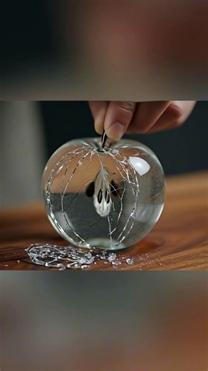 Sharp Knife Glass Cutting ASMR | Satisfying Glass Slice Sounds & Visuals