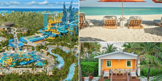 Cruise guests can visit a private Caribbean island with a new adults-only club and pool with two swim-up bars