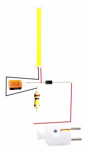How to Make LED COB Light Circuit at Home | 220V AC LED Driver #shortsfeed #rgexperimentofficial
