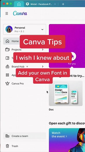 Add your own Fonts in Canva. 🦋💫 #canvas #canvaph #socialmediamarketing #socialmediamanager #digitaldesign #trending #graphicdesign #virtualassistant #va #vatips | Chrisanto Mendez