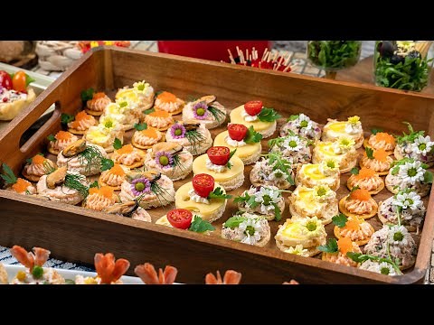 10 Mini Canapes – quick and tasty finger food recipe. Simple, yet delightful party reicpes