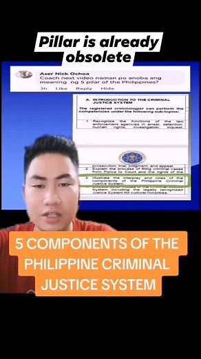 13K views · 842 reactions | 5 COMPONENTS OF PCJS R'siblings Review Crimcoach Training and Educational Services #coachreyjan #fbreels #crimcoachph #crimcoach #Helpingstudentsbecomesuccessful #criminologyreviewer #education #Criminology #educational #stayupadted | CrimCoach Reyjan Comoda Paches | Facebook