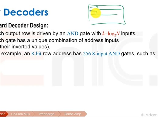 VLSI - Lecture 9b_ Row Decoder Design