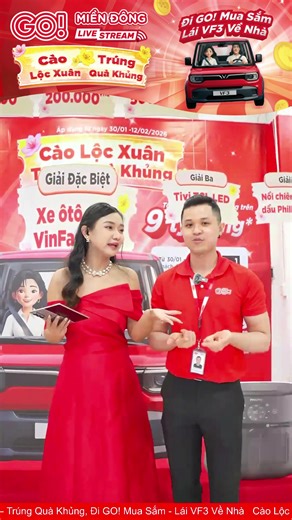 Livestream GO! Miền Đông: Cào Lộc Xuân - Trúng Quà Khủng 👉 Săn deal tại: https://app.go-vietnam.vn/RUpb/ptjstdq7 | GO Việt Nam
