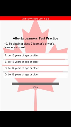 Alberta Learner Test: PASS FAST!