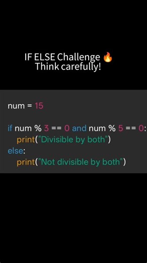 coder arush | “Logical operator + if else 😎 Answer jaldi comment karo!”#python #codingquiz #learnpython #programming #developer | Instagram