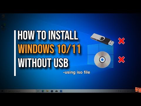 How To Install Windows 10/11 Without USB/CD/PENDRIVE | USING ISO FILE | USTGAMING