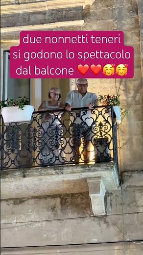 GRANDPARENTS SINGING FROM THE BALCONY ❤️🥰