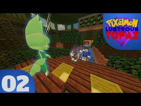 Pixelmon Lustrous Topaz Map Maker Walkthrough #2 - Silver Town and Bug-Type Gym!