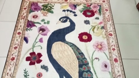 Dark Floral Patchwork Area Rug, Gothic Vintage Garden Decor - Etsy UK