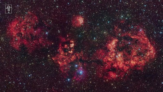 Cosmic 'bat signal' captured by ESO telescope