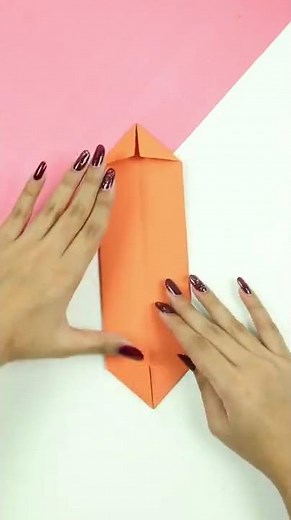 How to make paper pencil case at home | DIY pencil box | Easy origami box tutorial #shorts