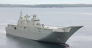 Largest ship ever built for the Royal Australian Navy begins final sea trials