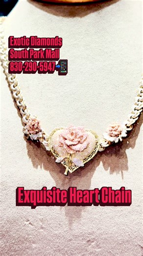 Bussdown diamond heart necklace 💎❤️ crafted to shine different. Exquisite, one of a kind, and made to turn heads — only at Exotic Diamonds. Come get right. Exotic Diamonds South Park Mall 📞 830-290-5947 #ExoticDiamonds #BussdownJewelry #DiamondHeart #IcedOut #LuxuryJewelry CustomJewelry OneOfAKind DiamondNecklace HeartPendant JewelryGoals DripCheck IceOnIce HighEndJewelry SouthParkMall BestJeweler ShineBright JewelryLovers BlingBling ExclusivePieces DiamondLife LuxuryVibes StatementPiece Jewel