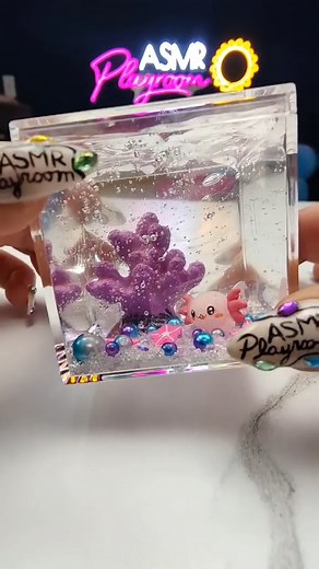 Axolotl Aquarium Slime #reels #satisfying #asmr #oddly | ASMR Playroom