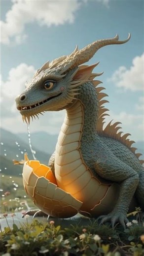 Drago out from egg 👽👽#DragonPower 🐉#FireDragon#DragonKing#MythicalBeast#DragonModeOn#Flying #dragon