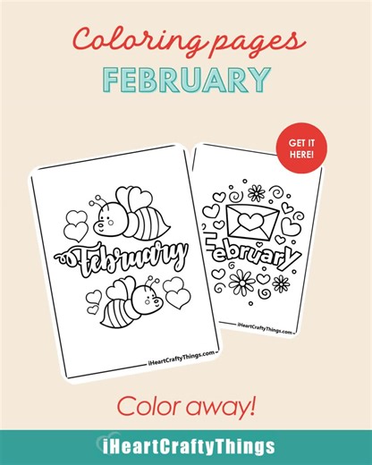 ❤️ FREE February Coloring Pages! Perfect for cozy days Valentine vibes 💘 Comment “February” and I’ll send you the link 👇 #FebruaryActivities #KidsCrafts #FreePrintables #MomTok #LearningThroughPlay