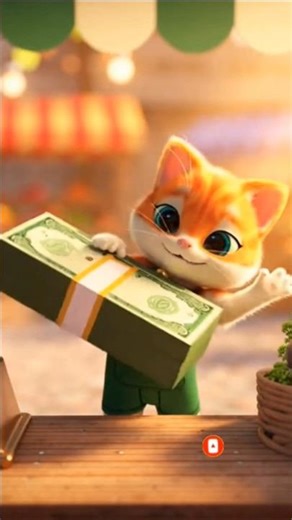 Hard Work Pays Off! 🥕 Kitten's First Business #pixar #cuteanimals