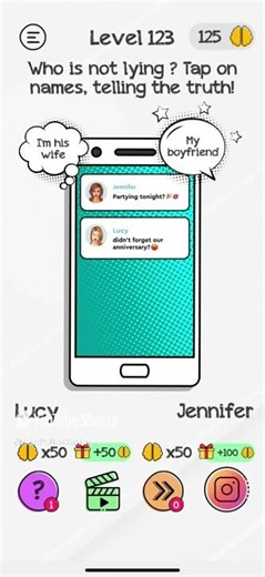 Braindom Level 123 Who is telling the truth