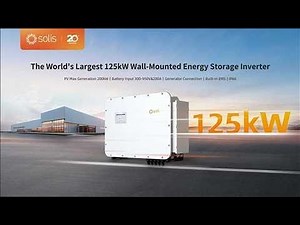 The World's Largest 125kW Wall-Mounted Energy Storage Inverter