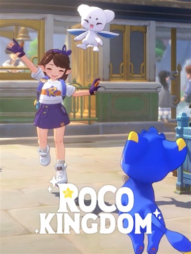 Roco Kingdom | Catch, Battle, and Play Together @rocokingdomgame Get a glimpse of what you can do in Roco Kingdom! Explore a vibrant open world and discover 400  unique Jinies to catch and twin with. Team up with friends in easygoing co-op or outsmart rivals in fair PvP — your next great adventure starts here! Closed Beta Test Sign-Ups are now open: www.rocokingdom.com #RocoKingdom #Roco #MorefunStudios