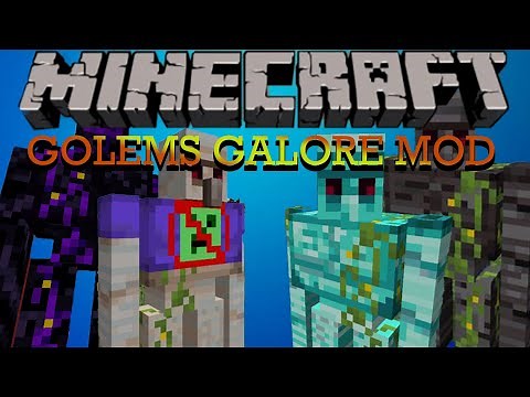 Minecraft Mod Showcase | Golems Galore Mod