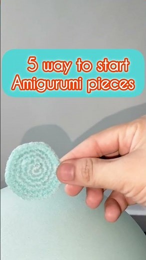 5 Easy Ways to Start Amigurumi 🧶✨ #crochet #crochetcrosai #diy #diykeychain #crochetpattern #tutoria