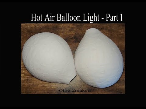 Hot Air Balloon Light Decor Part 1- Paper mache & Polymer Clay Project #diy #artandcraft #craft