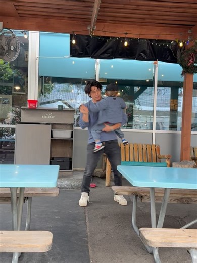 Eliza Taylor on Instagram: "Happy Birthday to my bestest friend, the hottest husband, the coolest dad. We love you so much papacino! 🎉"