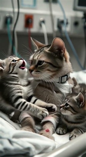 Ibu Kucing Ini Masih Berusaha Bertahan #happybirthday #cute #funny