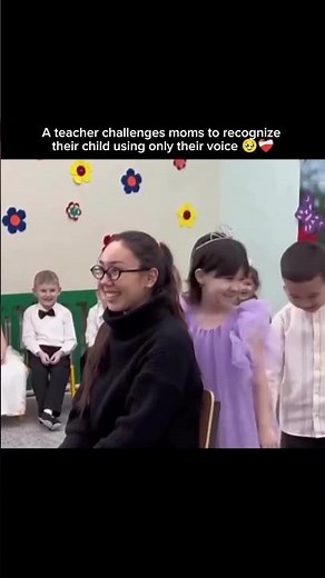 A teacher challenges moms to recognize their child using only their voice 🥹❤️‍🩹