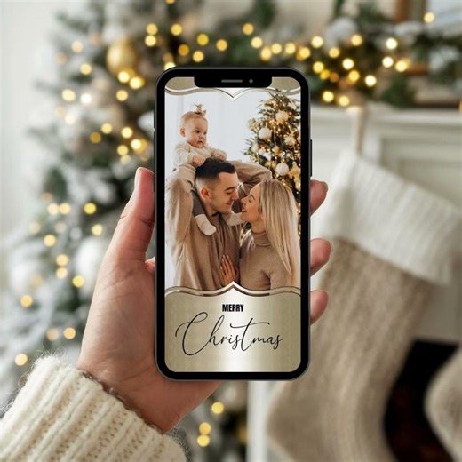 ⭐ Digital animated Christmas e-card / video card – customizable & instantly downloadable on Etsy! ⭐