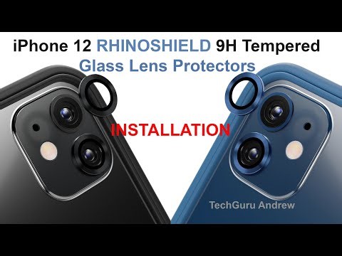 iPhone 12 9H Tempered Glass Lens Protectors RHINOSHIELD INSTALLATION