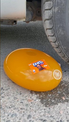 FANTA COCA COLA BALLOON VS CAR, Coca Cola Zero, PowerAde, Fanta, Sprite, Fruko and Mentos Diff Unde