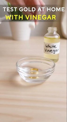 how to test gold at home with vinegar #gold #shorts