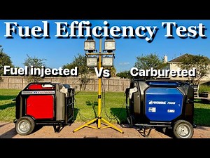 Honda EU7000 VS Powerhorse 7500i Fuel Efficiency Test | Carburetor vs Fuel injector