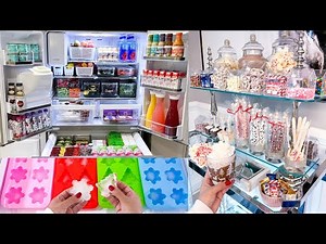 REFRIGERATOR ORGANIZATION | Hot Cocoa Station | Satisfying Fridge Restock Organizing