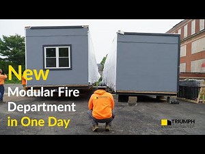 Lynn Fire Department Temporary Modular Building Install