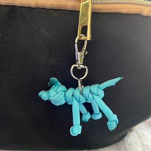 Handmade Paracord Dog Keychain: Zipper Pull, Backpack Charm - Etsy