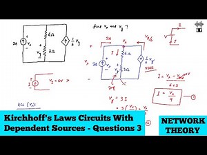 Kirchhoff's Laws | Circuits With Dependent Sources | Questions 3 | Network Theory