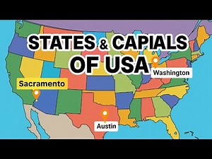 USA 50 States & Their Capitals | Geography Made Easy
