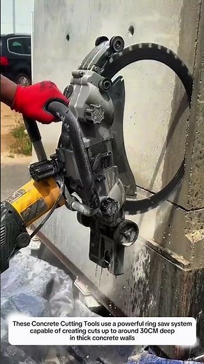 Concrete Cutting Tools Create 30CM Deep Wall Cuts Faster | Ring Saw Cutting System