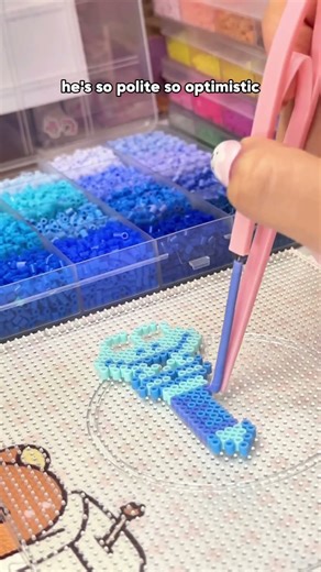 Gary’s Antidote Pen Pixel Art | Zootopia 2 with Pixie Beads | Mini Fuse Beads ASMR #fusebeads #diy