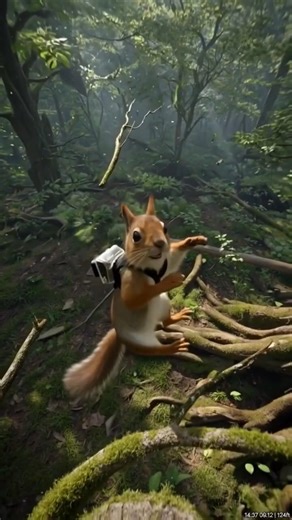 POV: Squirrel Does Insane Parkour Between Trees