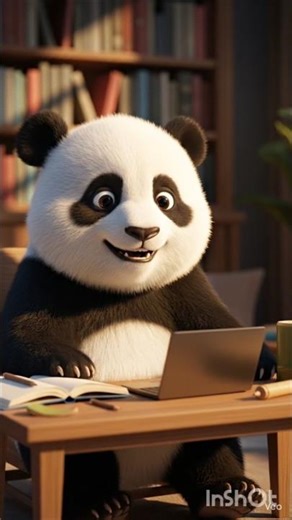 Panda Programmer's Daily Struggle 😂 | Cute Animals Doing Human ThingsPanda #shorts #viral