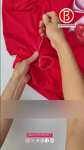 The short-sleeved shirt is too big, here's how to alter it.