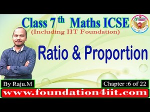 Proportion Video Lecture | Mathematics Class 6 ICSE