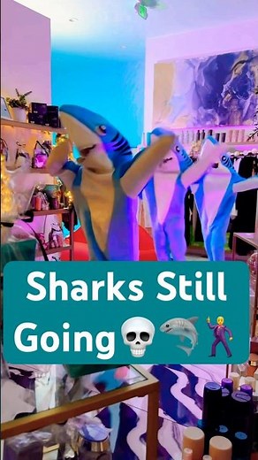 2nd cameraman joins Left Shark #DancingShark #SharkGuy #CaliforniaGurls #KatyPerry