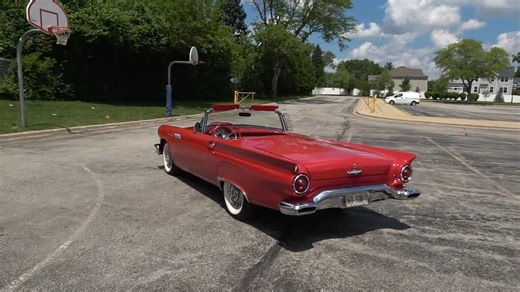 Mint 1957 Ford T-Bird Is Pure Heart Candy With a Little Secret Hiding Under the Hood